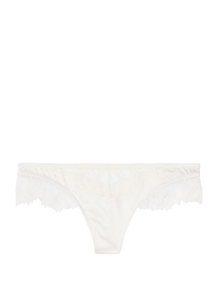 Белые трусики victoria’s secret luxe lingerie оригинал стринги утро невесты5 фото
