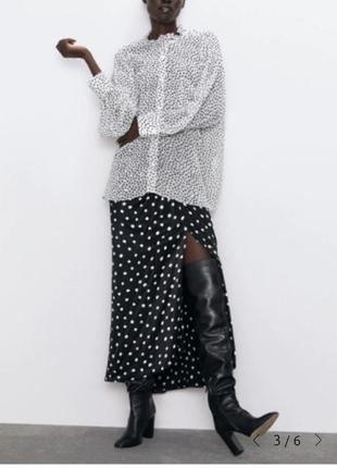 Блузка zara в горох 3