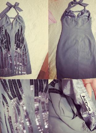Шифонова сукня з паєтками1 фото