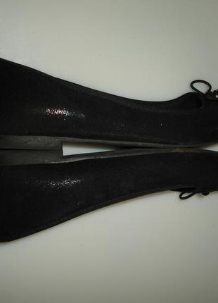 Антрацитовые туфли балетки debenhams р 37 uk 4, стелька 23,5 см в идеале5 фото