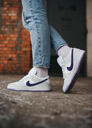 Nike dunk low purple pusle женские кроссовки найк