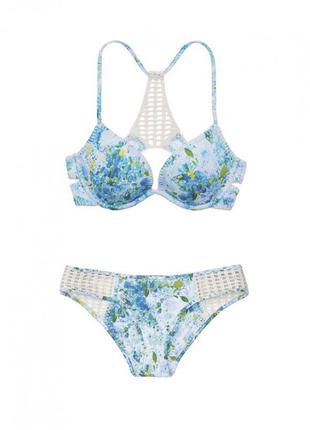 Купальник victoria’s secret push-up bra flower print2 фото