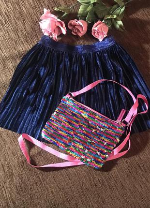 💕детская сумочка  с пайетками ⭐️для маленькой модницы.1 фото