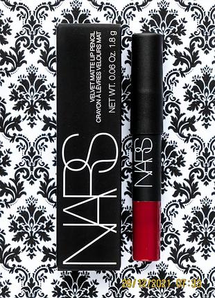 Матовый карандаш помада для губ nars velvet matte lip pencil cruella 1.8 г