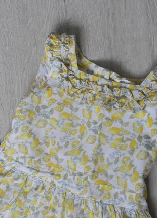 Воздушное платье с лимончиками от некст7 фото