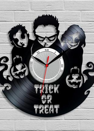 Trick or treat годинник для дітей вініловий годинник гаманець або життя годинника в дитячу декор дитячої гелловін