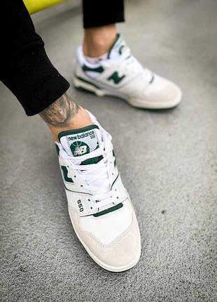 Кроссовки new balance 550 "white/black/green 2