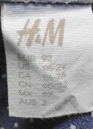 H&m. джинсовое платье на 1,5-2 года. 92 размер. 3