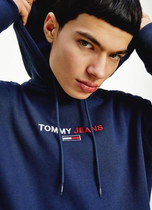 Худи tommy hilfiger linear logo hoodie оригинал оригінал original хит сезона!4 фото