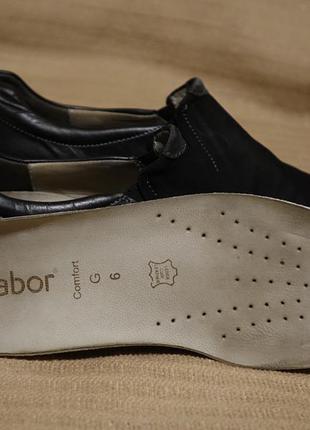Комбинированные закрытые спортивные кожаные туфли gabor германия 65 фото