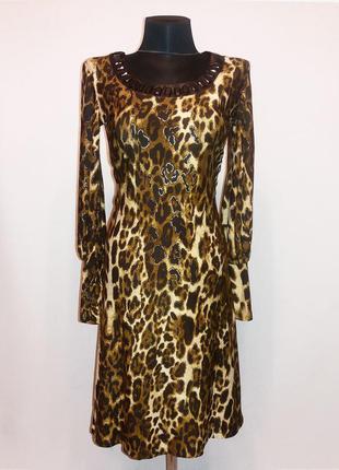 Дешево. гарне плаття, леопардовий принт. нове, р. 42-46