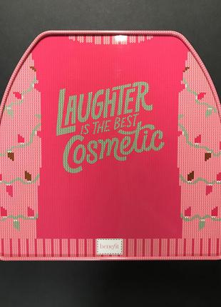 Коробка (бокс) для зберігання косметики - металева косметичка benefit christmas box4 фото