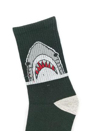Челюсти🦈черные женские носки с акулами, прикольные женские носки 🙀3 фото