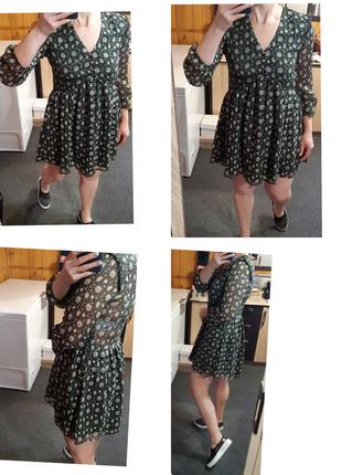 Короткое стильное шифоновое платье , ikoone&bianka/paris,  p. s-m2 фото