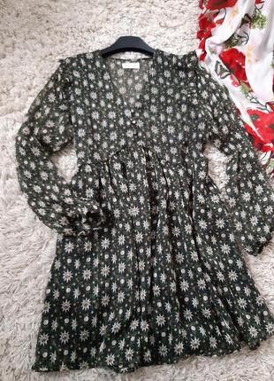 Короткое стильное шифоновое платье , ikoone&bianka/paris,  p. s-m3 фото