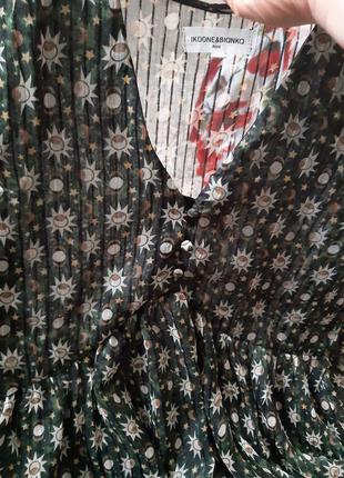 Короткое стильное шифоновое платье , ikoone&bianka/paris,  p. s-m6 фото