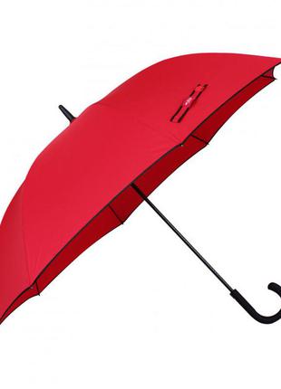 Зонт-трость складной de esse 1203 полуавтомат красный1 фото