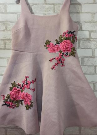 Пышное платье, сарафан большого размера, батал, с розами, сетка4 фото