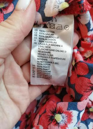 Хороша котонова сорочка в квіти 5