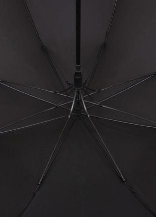 Зонт-трость  de esse 1203 полуавтомат черный3 фото
