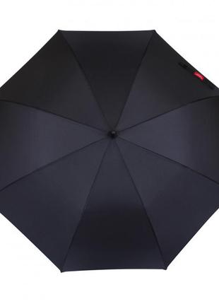 Зонт-трость  de esse 1203 полуавтомат черный2 фото