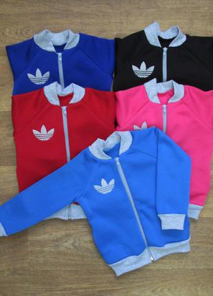 Кофта тепла дитяча зимова трехнитка , тепла кофта батником на зиму дитяча від 1 до 8 років