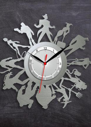 Часы в цвете серебра batman бэтмен часы на стену batman часы часы супергерой бэтмен 300 милиметров