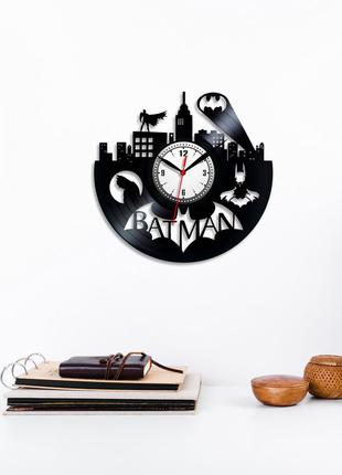 Batman бетмен часы часы с винила часы супергерой часы настенные марвел герой черные часы ночной город 30 см