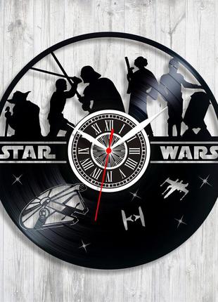 Star wars годинник настінний годинник зоряний війни годинник персонажі зоряних війн римський циферблат 30 сантиметрів1 фото