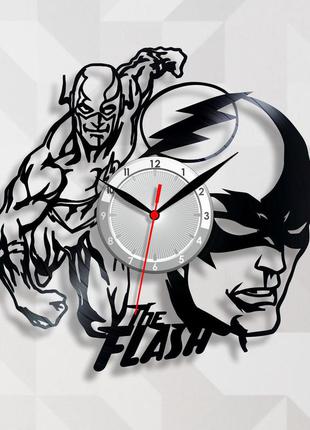 Часы флэш часы dc comics flash винил на стену комикс флэш настенные часы часы с тихим механизмом 300 мм