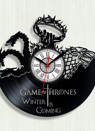 Game of thrones виниловая пластинка игра престолов часы часы на стену часи гра престолів 30 сантиметров