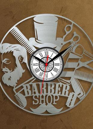 Екологічний годинник barber shop годинник у салон барбершоп годинник бритой обличчя круглий годинник срібний годинник 300 мм