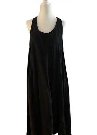 Henrik vibskov платье футляр черное длинное свободный крой брендовое