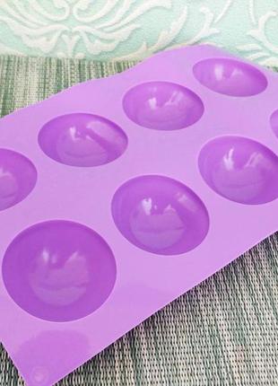 Силиконовая форма полусфера 8 | силиконовая форма полусфера | силіконова форма сфера