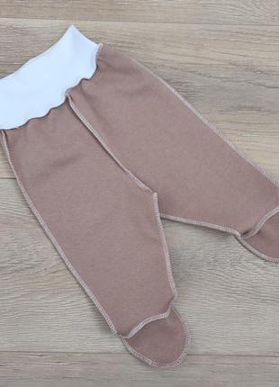 Ползунки байковые штанишки для новорожденных байковые в ассортименте3 фото
