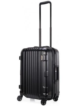 Валіза пластикова маленька lojel kozmos interlock s lj-cf1375-2s_bчорна