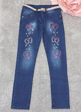 Дитячі джинси для дівчинки "метелики"