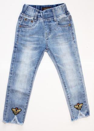 Джинсы на девочку 3-9 лет