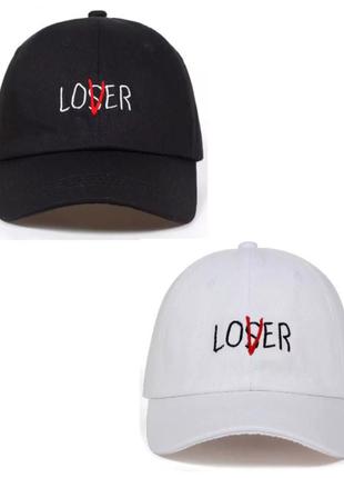 Кепка бейсболка loser lover, белая унисекс