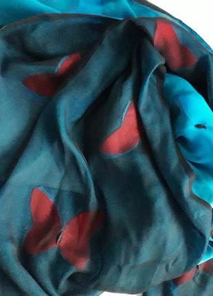 Шифоновый шарфик двусторонній в метелики