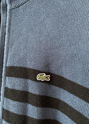 Вязаный свитер на замке lacoste 6