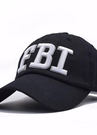 Кепка бейсболка fbi (фбр) з вигнутим козирком бордова, унісекс wuke one size3 фото