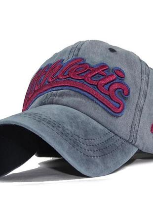 Кепка бейсболка athletic синий, унисекс