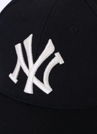 Кепка бейсболка ny (нью-йорк) бордовая 2, унисекс3 фото