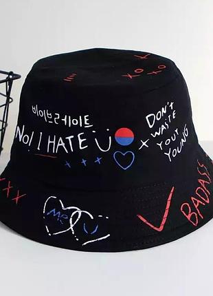 Панама badass 2 черная, унисекс