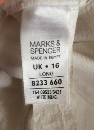 Белые джинсы marks&spencer bootcut 4