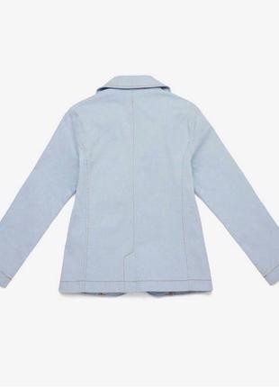 Голубой пиджак 6-7 лет 120 см benetton3 фото
