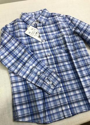 Продам детскую рубашку в клетку