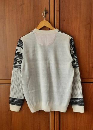 Мужской праздничный новогодний свитер с медведями burton menswear london