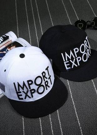 Кепка снепбек import export с прямым козырьком, унисекс1 фото